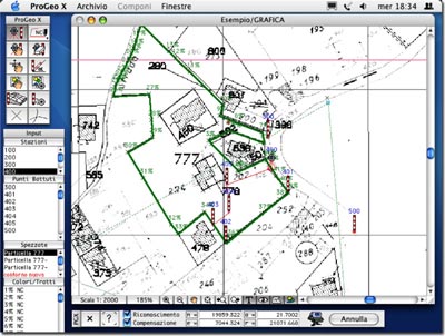 Rilievo con contorni e EMP in ProGeo X